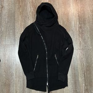 Zara Edgy Black Sweater with Hood
